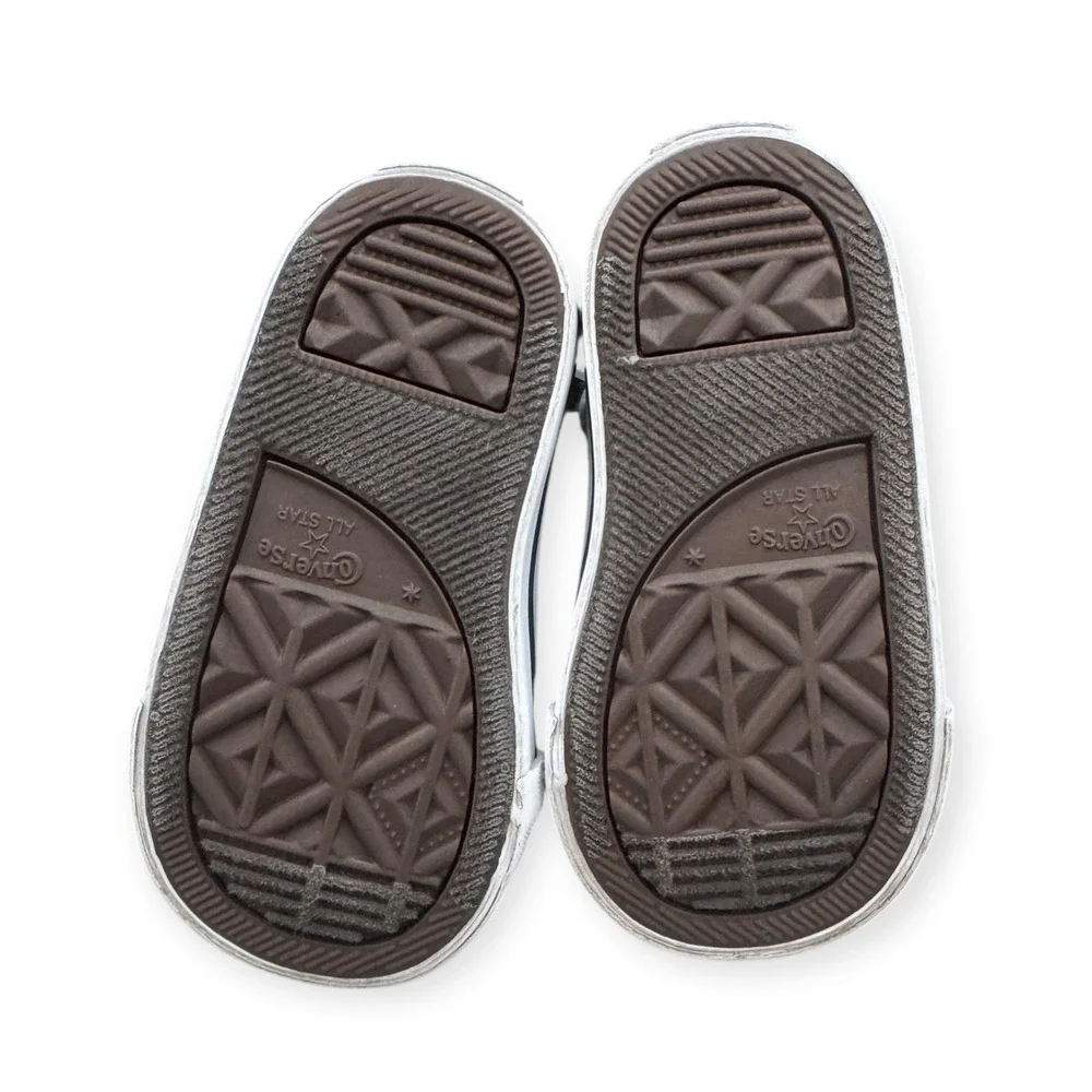 Converse All Star Toddler Sneakers Black Low Top Shoes Size 4